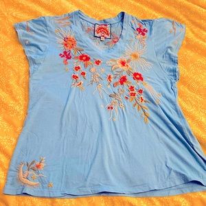 Johnny Was Alissa Flutter Sleeve Tee